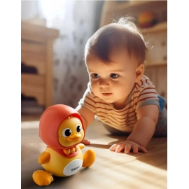 Duck Crawling Toy Baby Electronic Pets Musical Toys with Light Cute Cartoon Animal Baby Toys 