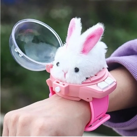 Novelty Mini Watch Control Car Cute Rabbit RC Car Kids Game Interactive Toys