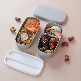 Microwave Lunch Box Plastic Dinnerware Food Storage Container Children Kids School Office Portable Bento Box Lunch Fresh-keeping