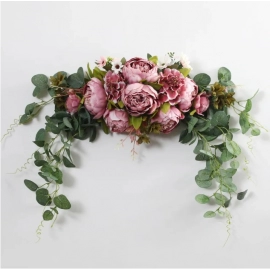 Artificial Flower Lintel Mirror Front Flower Table Flower Hanging Decoration Wall Wedding Home Accessories