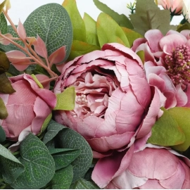 Artificial Flower Lintel Mirror Front Flower Table Flower Hanging Decoration Wall Wedding Home Accessories