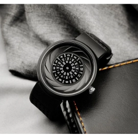  Men's Gift Creative Industrial Design Lens And Prism Wristwatch Digital Design Light Sports Fashion Quartz Watches