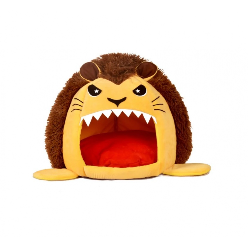 Cute Lion Cat Bed Cartoon Dog House Removable Washable Cushion Soft Pet Bed Mat for Small Dogs Cat Small Animals Dog Supplies